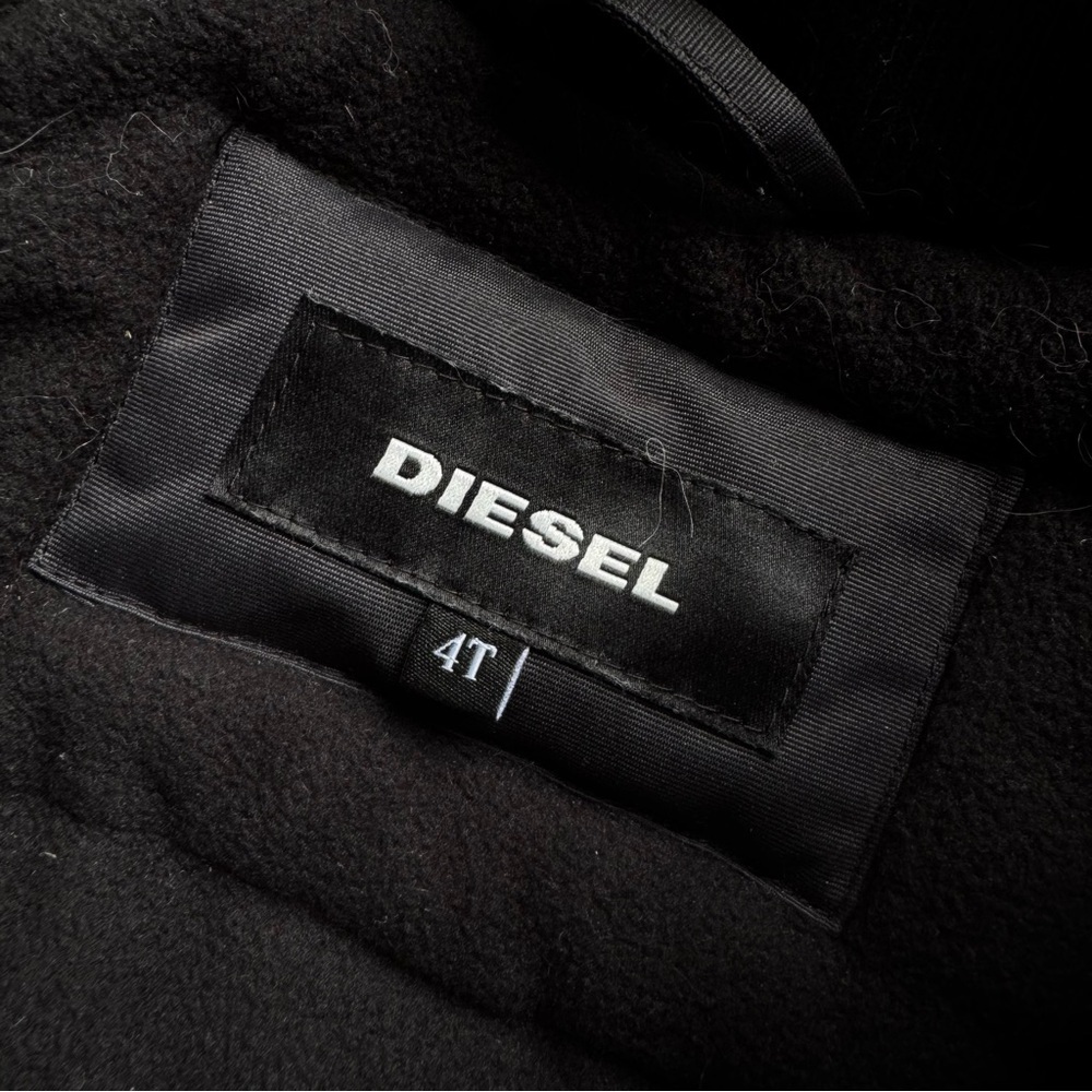 Diesel Toddler Boys Outwear Faux Fur Hooded Jacket | Size: 4T | - Picture 5 of 7
